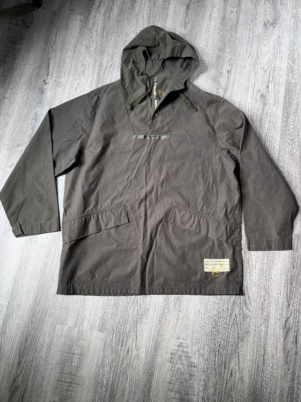 Nautica Sport Tech Men's XL Olive Green Hooded Jacket Vintage Tactical Military